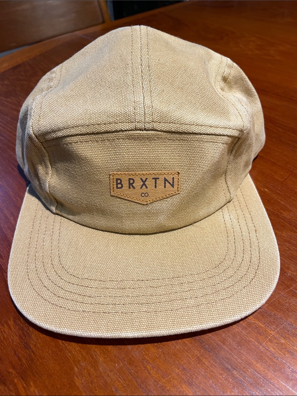 Brixton five panel canvas cap